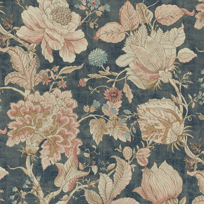 CLARKE & CLARKE CASTLE GARDEN SISSINGHURST - MIDNIGHT/SPICE F1048/05.CAC.0