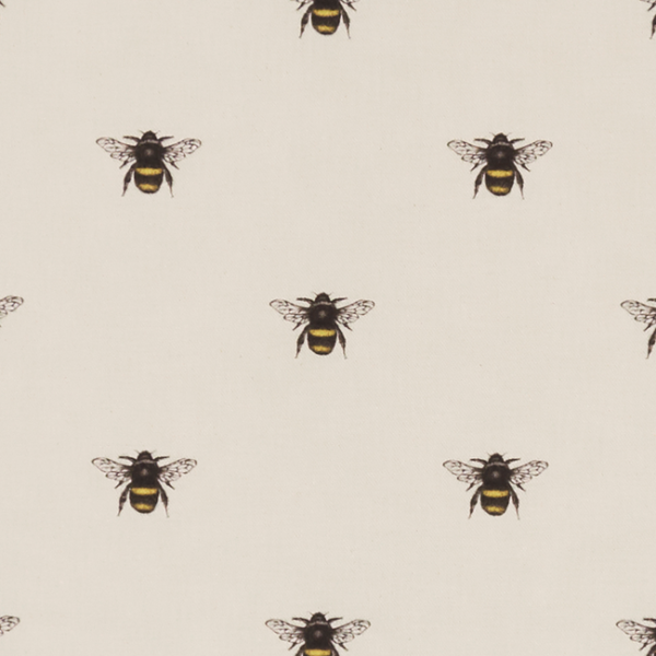 CLARKE & CLARKE EDEN ABEJA - IVORY upholstery fabric swatch for sample-first furniture planning