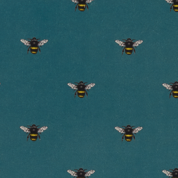 CLARKE & CLARKE EDEN ABEJA - TEAL upholstery fabric swatch for sample-first furniture planning