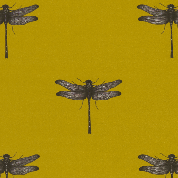 CLARKE & CLARKE EDEN AZURE - OCHRE upholstery fabric swatch for sample-first furniture planning