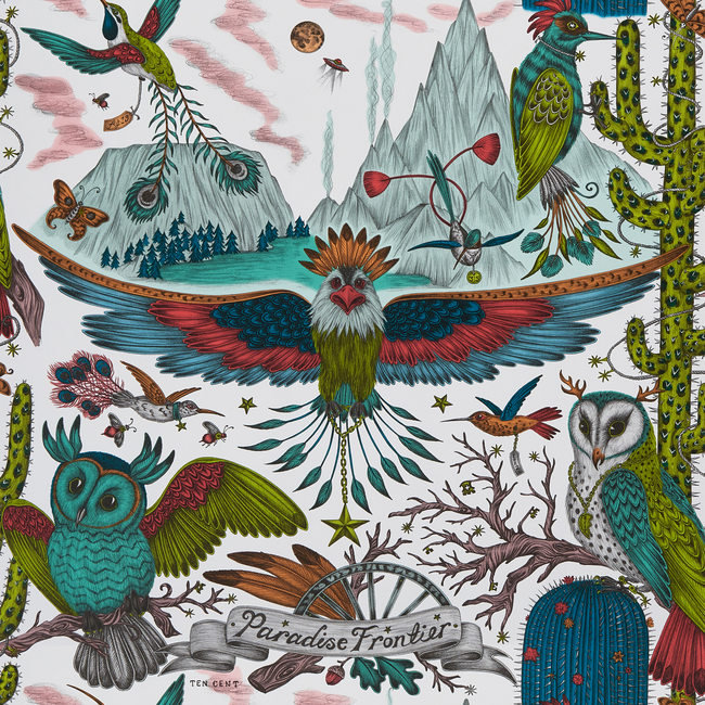 CLARKE & CLARKE EMMA J SHIPLEY FOR C&C WILDERIE FRONTIER - GREEN W0116/03.CAC.0