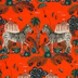 CLARKE & CLARKE EMMA J SHIPLEY FOR C&C WILDERIE LOST WORLD - RED W0117/05.CAC.0