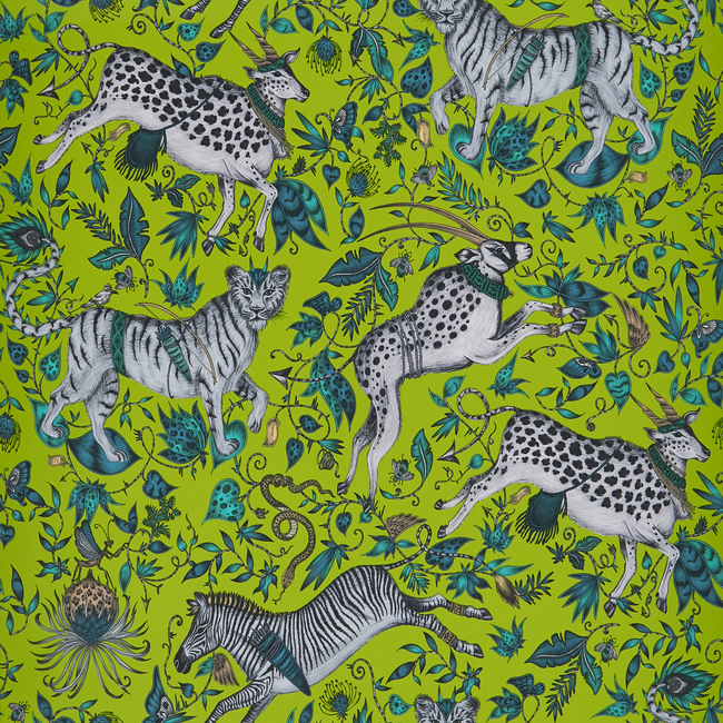 CLARKE & CLARKE EMMA J SHIPLEY FOR C&C WILDERIE PROTEA - LIME W0119/05.CAC.0