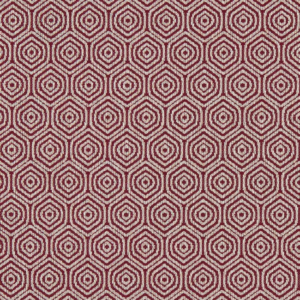 Clarke & Clarke Equinox Lunar - Ruby upholstery fabric swatch