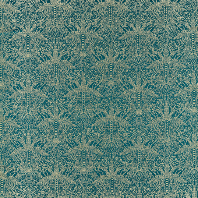 CLARKE & CLARKE EXOTICA 2 LEOPARDO - KINGFISHER JACQUARD F1615/03.CAC.0