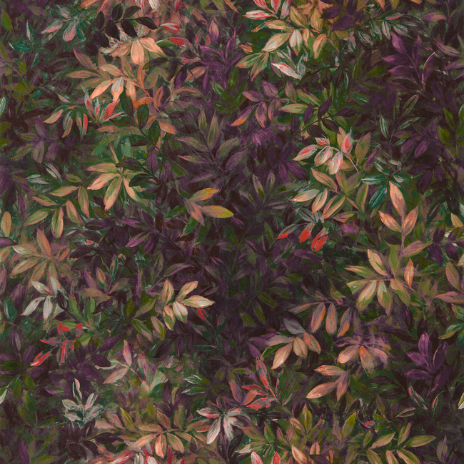 CLARKE & CLARKE EXOTICA 2 LUXURY WALLCOVERING CONGO - AMETHYST/EMERALD WP W0140/01.CAC.0