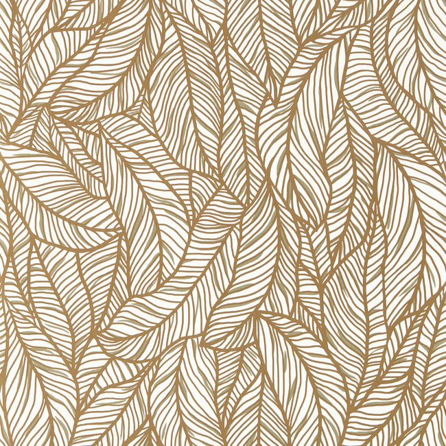 CLARKE & CLARKE EXOTICA 2 LUXURY WALLCOVERING SELVA - BRONZE/IVORY WP W0144/01.CAC.0