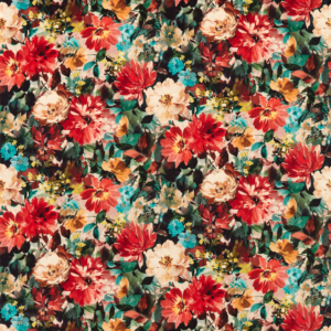 Clarke & Clarke Exotica 2 Tahiti - Rouge Velvet upholstery fabric swatch