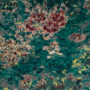 Clarke & Clarke Exotica Fiore - Kingfisher upholstery fabric swatch