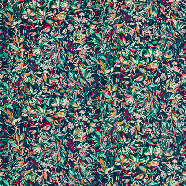 CLARKE & CLARKE FERNDENE ASHBROOK VELVET - MIDNIGHT upholstery fabric swatch for sample-first furniture planning