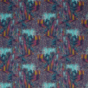Clarke & Clarke Ferndene Hillcrest Velvet - Multi upholstery fabric swatch