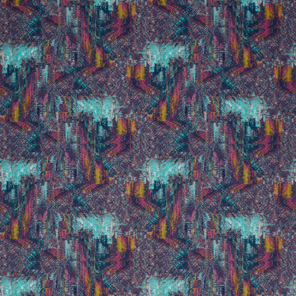 CLARKE & CLARKE FERNDENE HILLCREST VELVET - MULTI upholstery fabric swatch for sample-first furniture planning