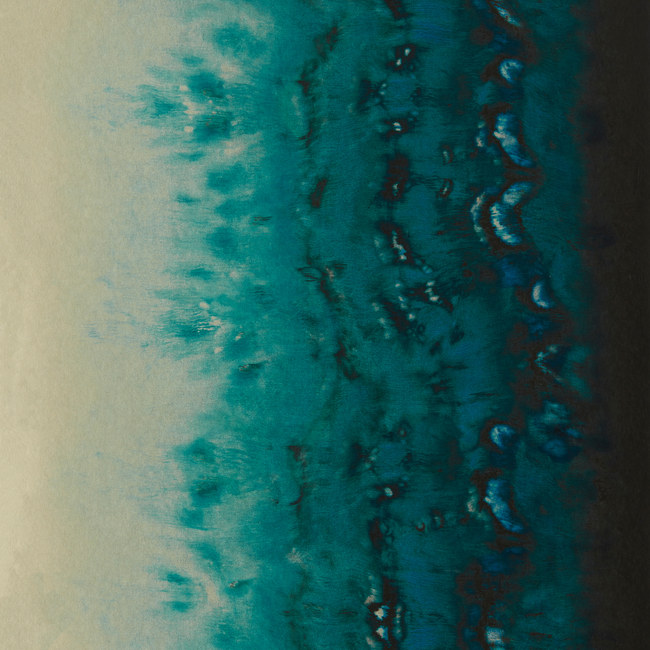 CLARKE & CLARKE FUSION LUXURY WALLCOVERING DISPERSE - TEAL WP W0149/04.CAC.0