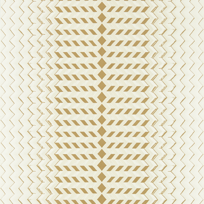 CLARKE & CLARKE FUSION LUXURY WALLCOVERING FRAGMENT - NATURAL/GOLD WP W0150/04.CAC.0