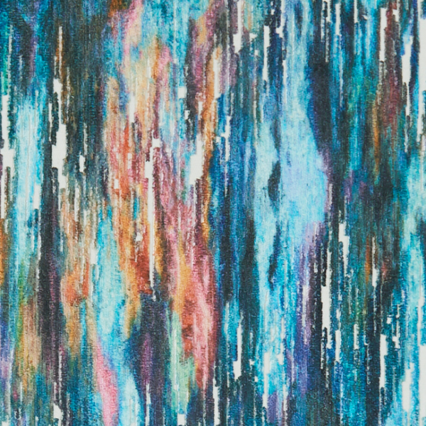 CLARKE & CLARKE KALEIDOSCOPE UMBRA - MULTI upholstery fabric swatch for sample-first furniture planning