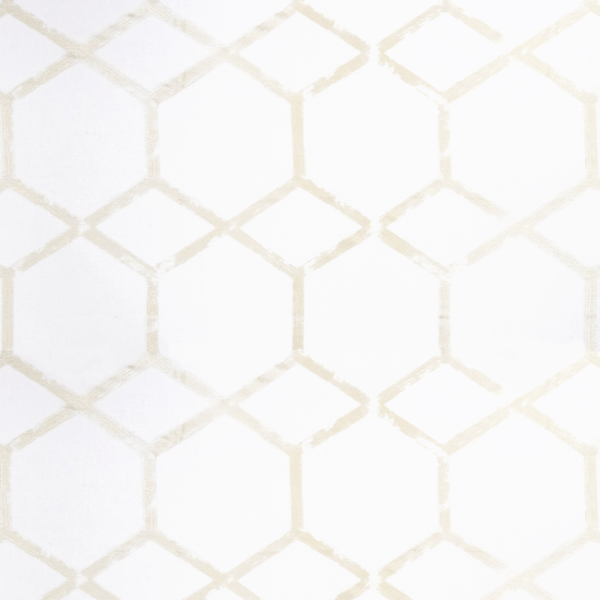CLARKE & CLARKE METALLI FORMA - CHAMPAGNE upholstery fabric swatch for sample-first furniture planning