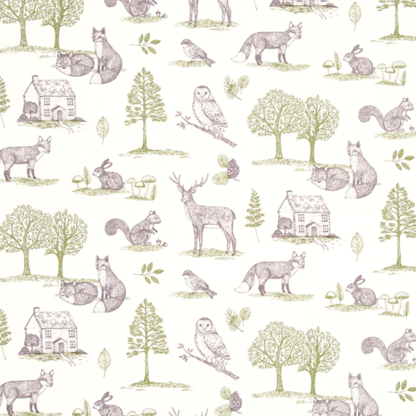 CLARKE & CLARKE NEW FOREST - FOREST NATURAL upholstery fabric swatch for sample-first furniture planning
