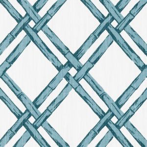 Clarke & Clarke Oriental Garden Bhutan - Denim upholstery fabric swatch