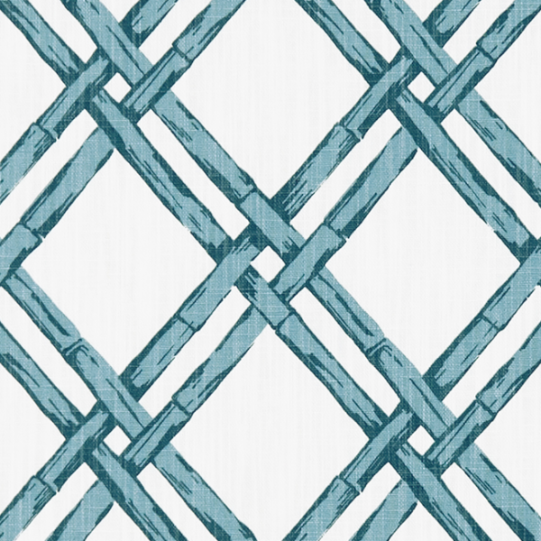 CLARKE & CLARKE ORIENTAL GARDEN BHUTAN - DENIM upholstery fabric swatch for sample-first furniture planning