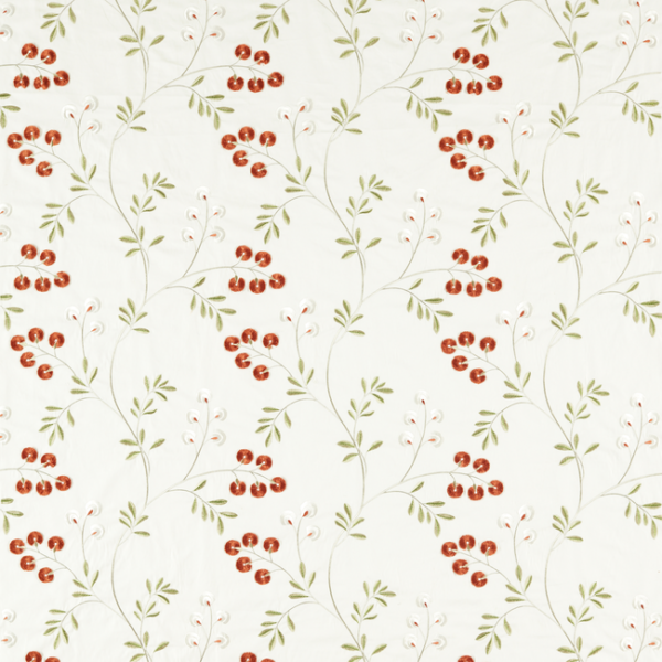 CLARKE & CLARKE PAVILION ROCHELLE - SPICE upholstery fabric swatch for sample-first furniture planning