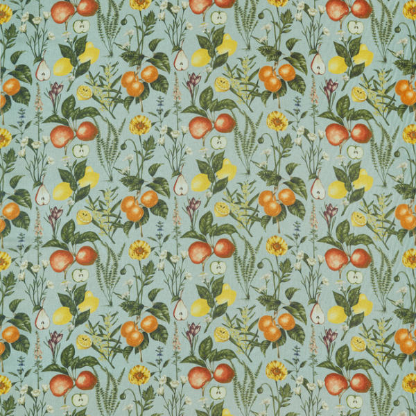 CLARKE & CLARKE POMARIUM SORENTO - MINERAL upholstery fabric swatch for sample-first furniture planning