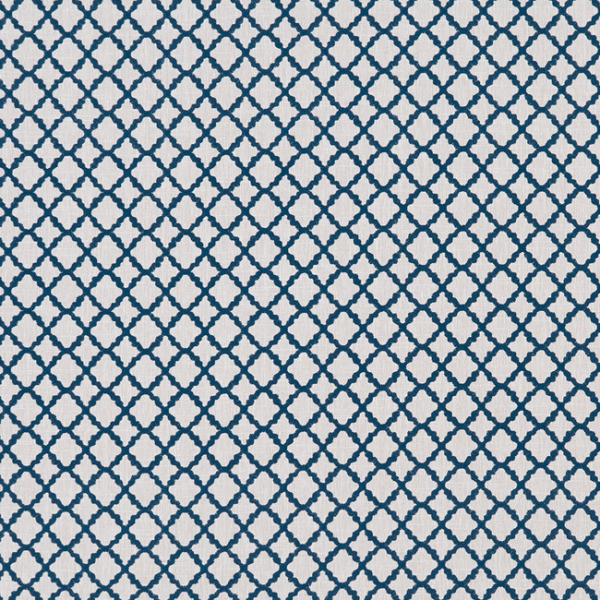 CLARKE & CLARKE PRINCE OF PERSIA ARIYANA - DENIM upholstery fabric swatch for sample-first furniture planning