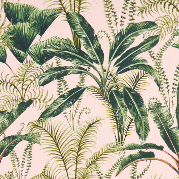 CLARKE & CLARKE PRINCE OF PERSIA MAJORELLE - BLUSH upholstery fabric swatch for sample-first furniture planning