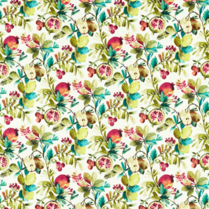 Clarke & Clarke Studio G For C&C Amazonia Fruta - Summer Cotton upholstery fabric swatch