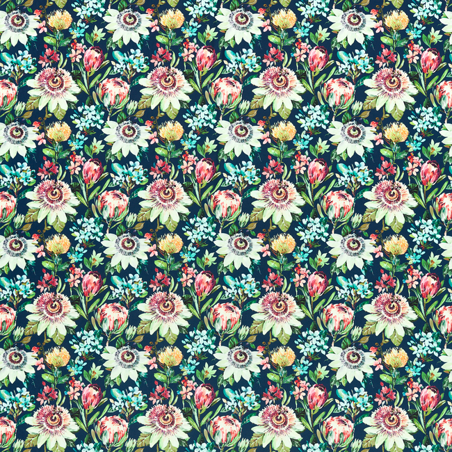 CLARKE & CLARKE STUDIO G FOR C&C AMAZONIA PARADISE - MIDNIGHT VELVET F1520/01.CAC.0