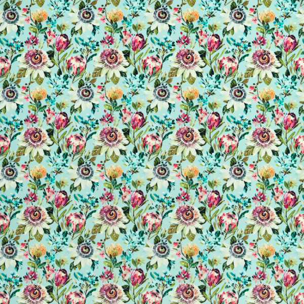 CLARKE & CLARKE STUDIO G FOR C&C AMAZONIA PARADISE - MINERAL VELVET upholstery fabric swatch for sample-first furniture planning