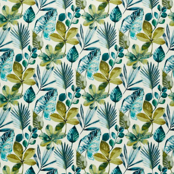 CLARKE & CLARKE STUDIO G FOR C&C AMAZONIA RAINFOREST - GLADE VELVET upholstery fabric swatch for sample-first furniture planning