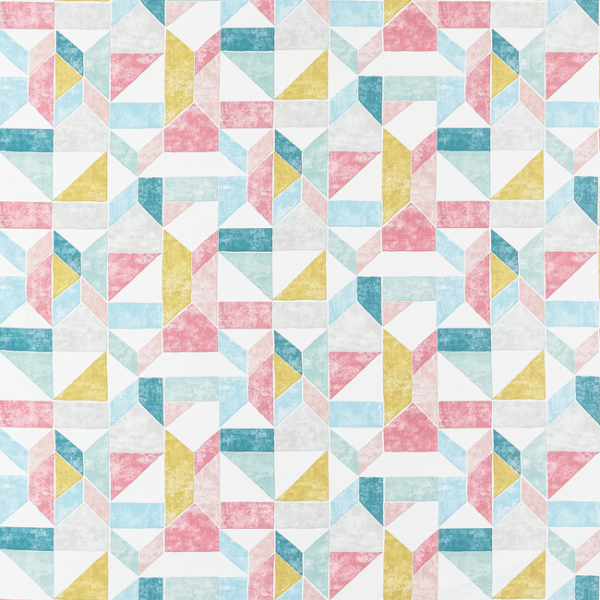 CLARKE & CLARKE STUDIO G FOR C&C BOHEMIA LANNA - SUMMER upholstery fabric swatch for sample-first furniture planning