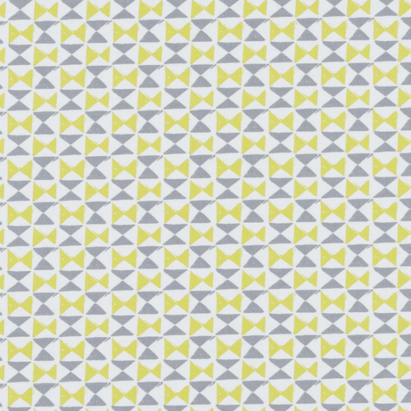 CLARKE & CLARKE STUDIO G FOR C&C CO-ORDINATES ORIANNA - CHARTREUSE/CHARCOAL upholstery fabric swatch for sample-first furniture planning