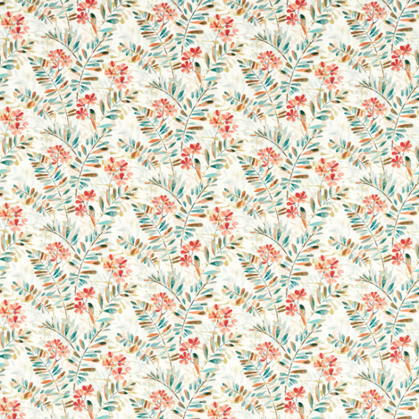 CLARKE & CLARKE STUDIO G FOR C&C COUNTRY ESCAPE NEW GROVE - MINERAL/SPICE upholstery fabric swatch for sample-first furniture planning