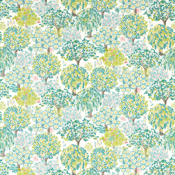 CLARKE & CLARKE STUDIO G FOR C&C COUNTRY ESCAPE TATTON - MULTI upholstery fabric swatch for sample-first furniture planning