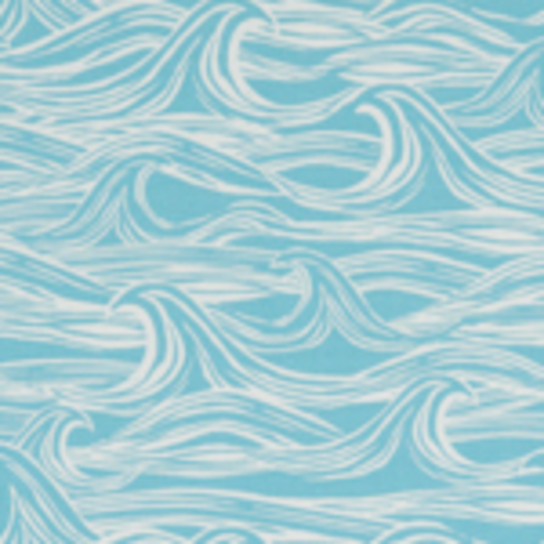 CLARKE & CLARKE STUDIO G FOR C&C LAND & SEA SURF - AQUA upholstery fabric swatch for sample-first furniture planning
