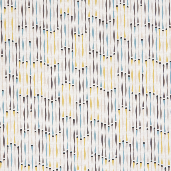 CLARKE & CLARKE STUDIO G FOR C&C OCTAVIA CASSANDRA - CHARCOAL/CHARTREUSE upholstery fabric swatch for sample-first furniture planning