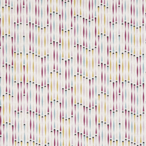 Clarke & Clarke Studio G For C&C Octavia Cassandra - Damson upholstery fabric swatch