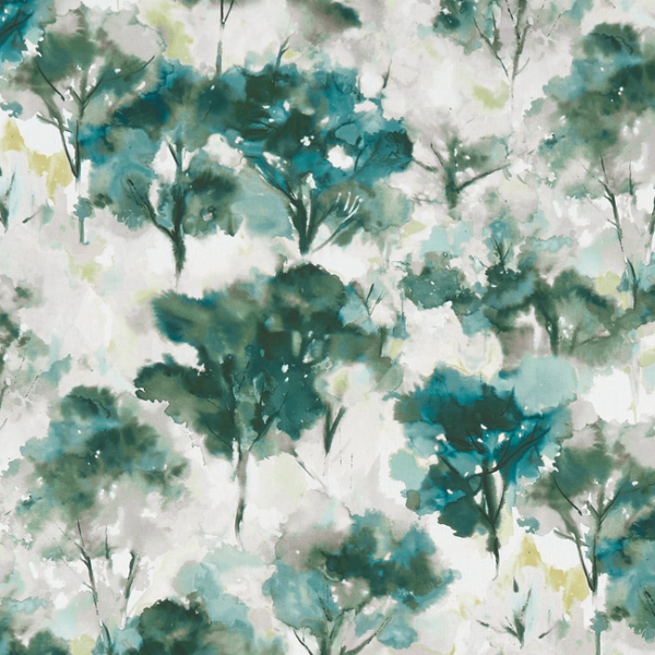 CLARKE & CLARKE STUDIO G FOR C&C PALMERO SAGANO - FOREST upholstery fabric swatch for sample-first furniture planning