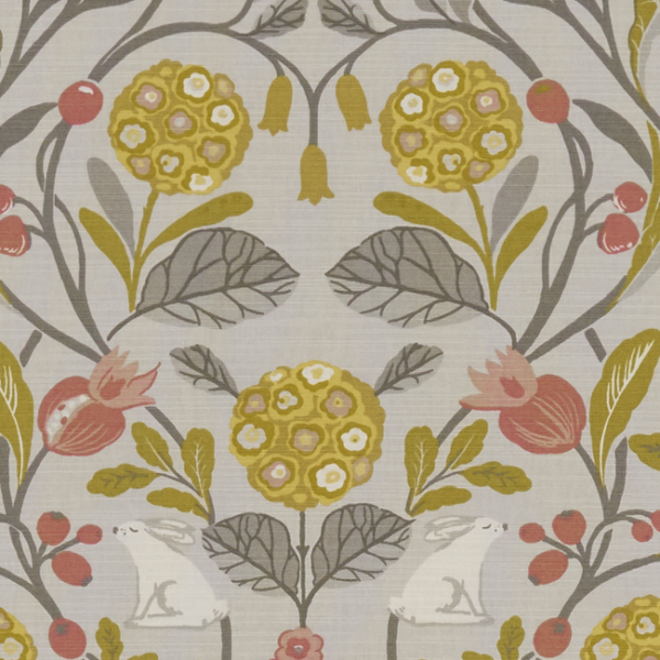 CLARKE & CLARKE STUDIO G FOR C&C SHERWOOD FORESTER - OCHRE upholstery fabric swatch for sample-first furniture planning