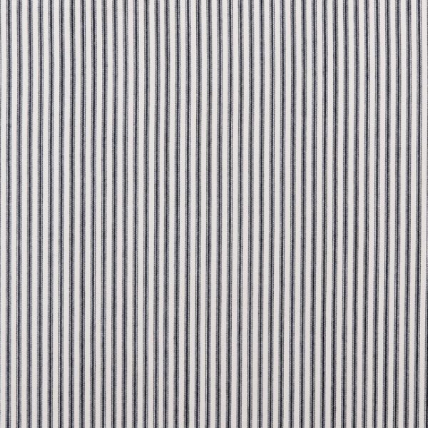 CLARKE & CLARKE TICKING STRIPES SUTTON - CHARCOAL upholstery fabric swatch for sample-first furniture planning