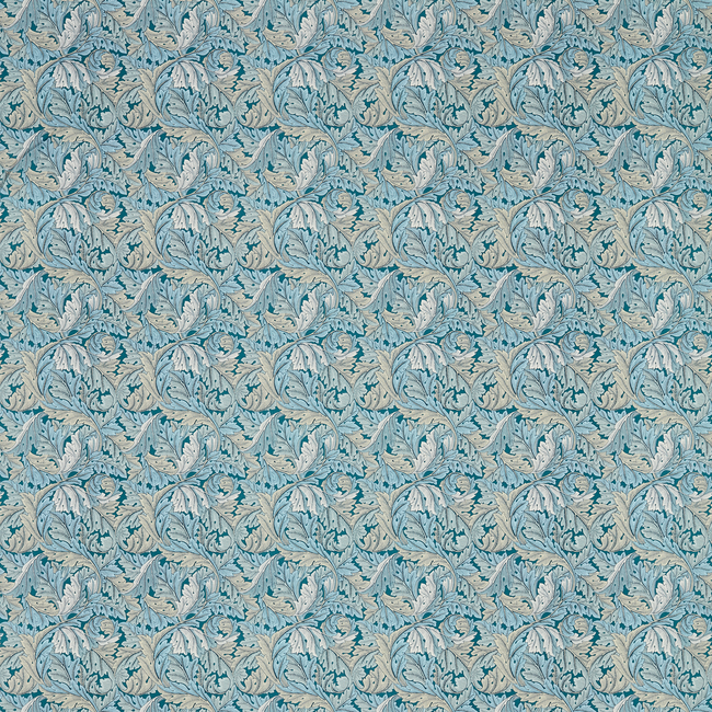 CLARKE & CLARKE WILLIAM MORRIS DESIGNS ACANTHUS - DENIM F1681/01.CAC.0