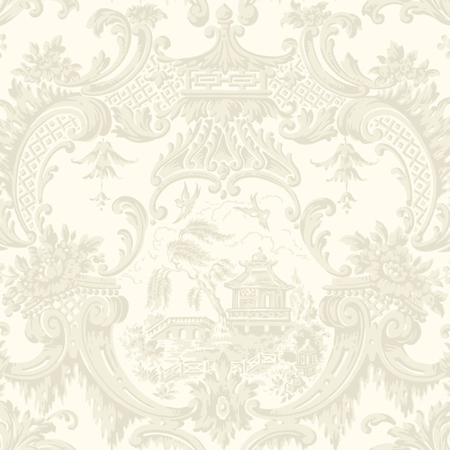 COLE & SON ANTHOLOGY CHIPPENDALE CHINA - IVORY 100/3010.CS.0