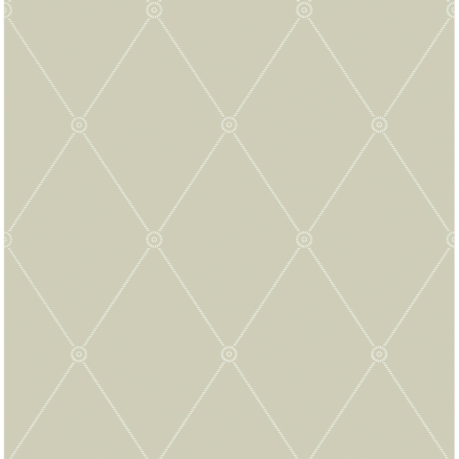 COLE & SON ANTHOLOGY LARGE GEORGIAN ROPE TRELLIS - OLIVE 100/13065.CS.0