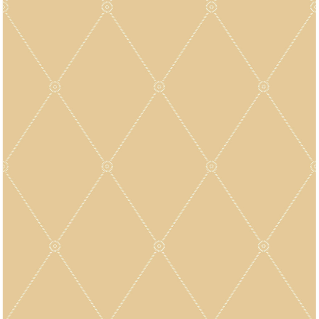 COLE & SON ANTHOLOGY LARGE GEORGIAN ROPE TRELLIS - YELLOW 100/13064.CS.0