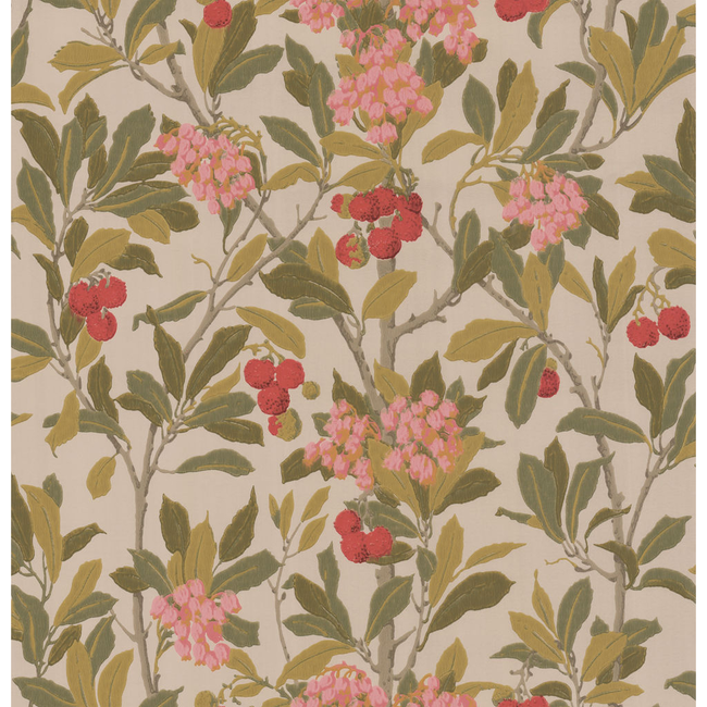 COLE & SON ANTHOLOGY STRAWBERRY TREE - PINK & LINEN 100/10047.CS.0