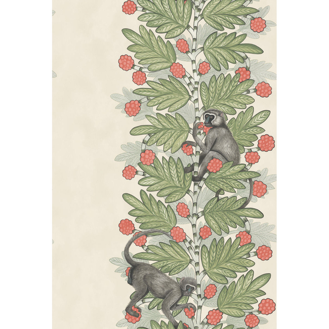 COLE & SON ARDMORE ACACIA - GREEN & CORAL BERRIES 109/11051.CS.0