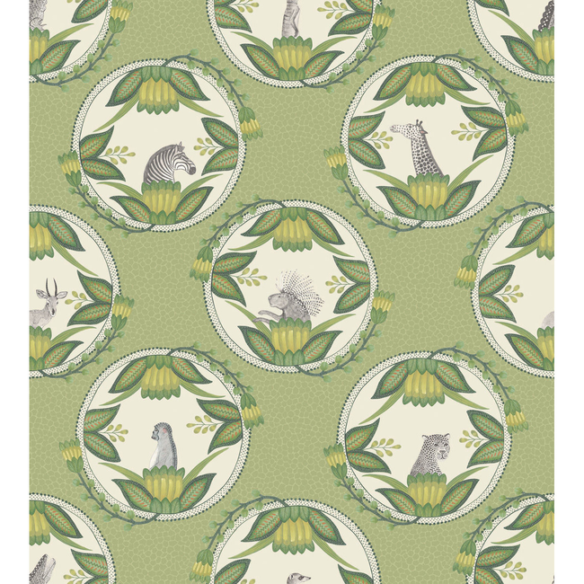 COLE & SON ARDMORE ARDMORE CAMEOS - GREEN 109/9042.CS.0