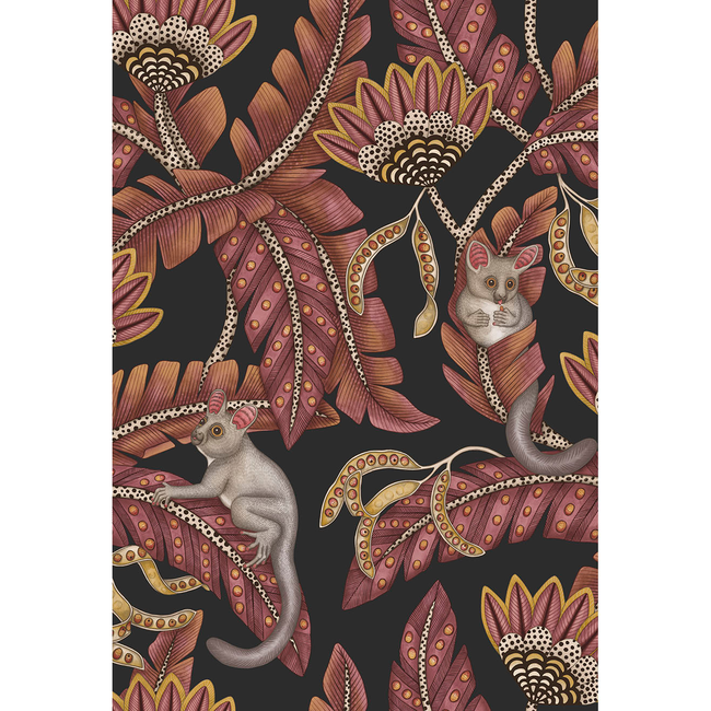 COLE & SON ARDMORE-JABULA BUSH BABY - CRMSN&MRGLD/CHRCL 119/7033.CS.0
