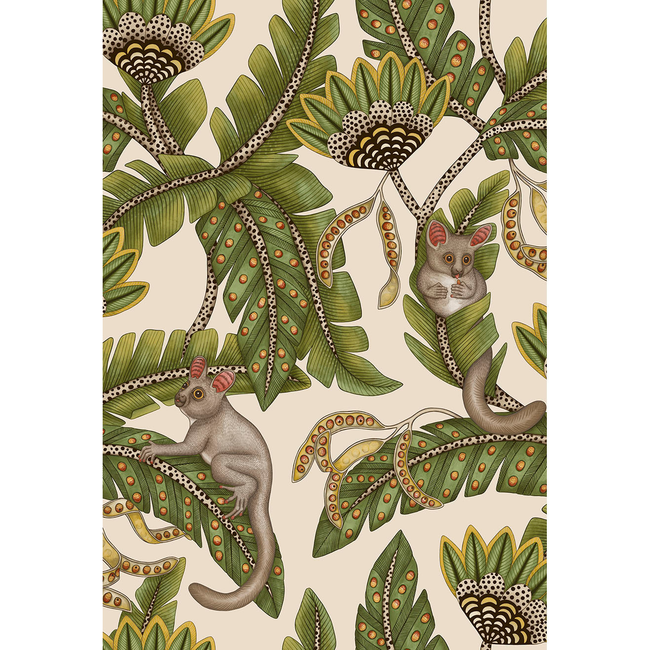 COLE & SON ARDMORE-JABULA BUSH BABY - SPRGRN&MRGLD/STN 119/7032.CS.0